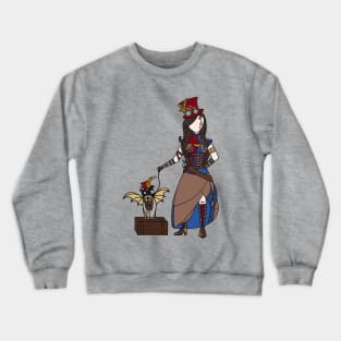 Steampunk Woman of Wonder Crewneck Sweatshirt